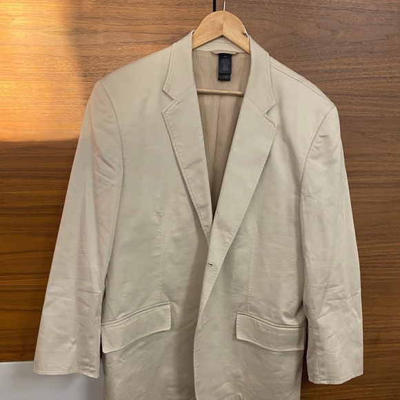 CREAM BLAZER - 44R - CLAIBORNE - Picture 2 of 14